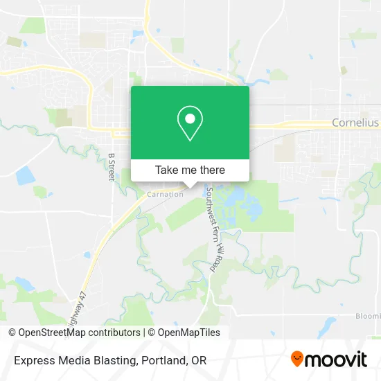 Express Media Blasting map