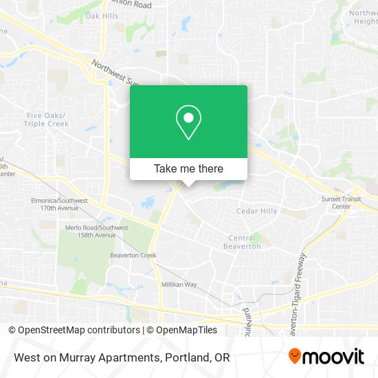 West on Murray Apartments map