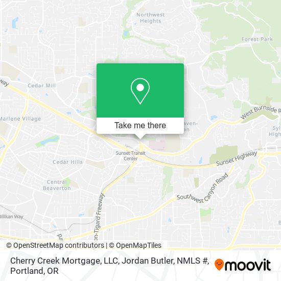 Mapa de Cherry Creek Mortgage, LLC, Jordan Butler, NMLS #