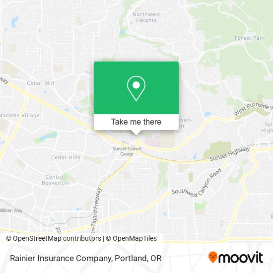 Rainier Insurance Company map