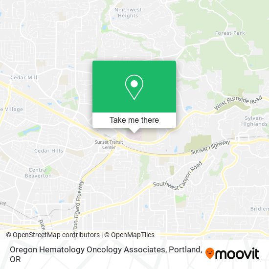 Oregon Hematology Oncology Associates map