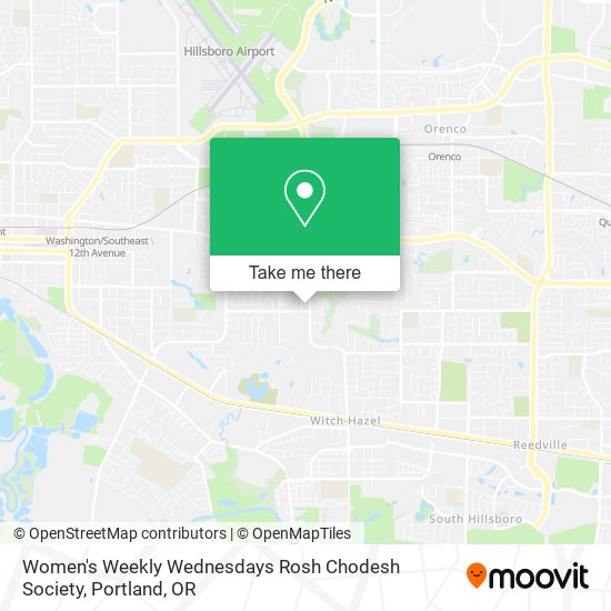 Mapa de Women's Weekly Wednesdays Rosh Chodesh Society