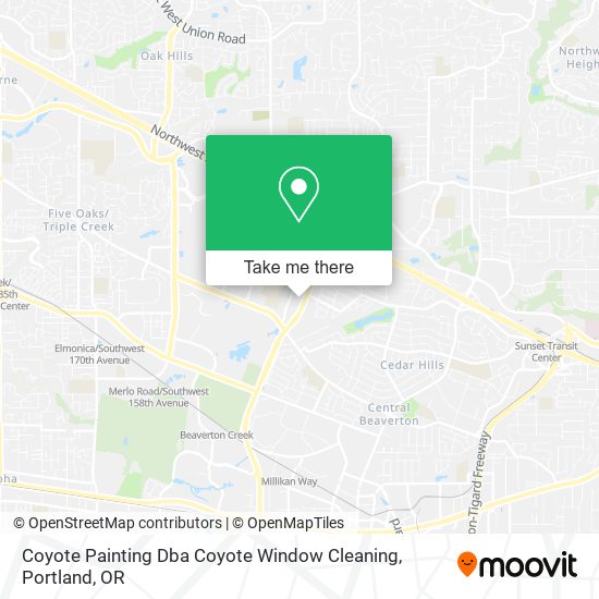 Mapa de Coyote Painting Dba Coyote Window Cleaning