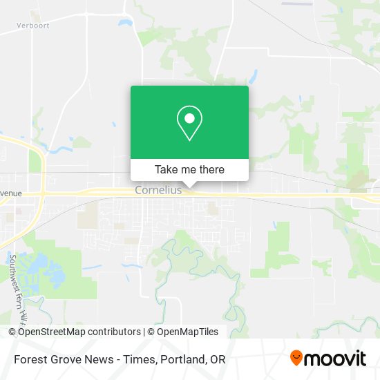 Forest Grove News - Times map