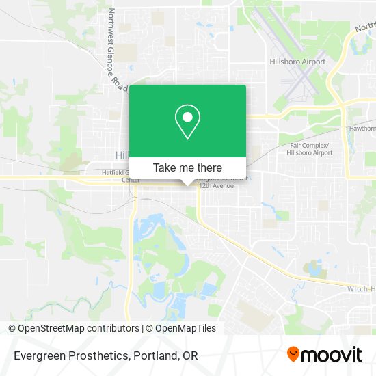 Evergreen Prosthetics map