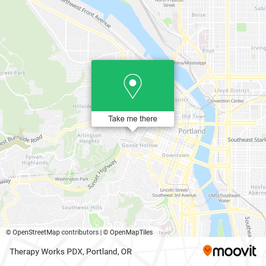 Therapy Works PDX map