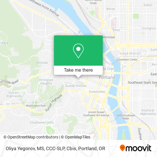 Oliya Yegorov, MS, CCC-SLP, Cbis map