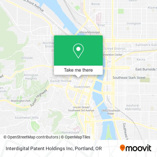 Mapa de Interdigital Patent Holdings Inc