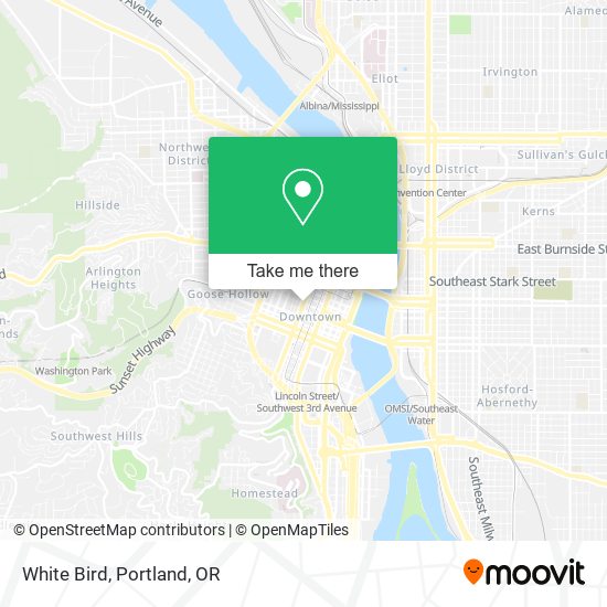 White Bird map