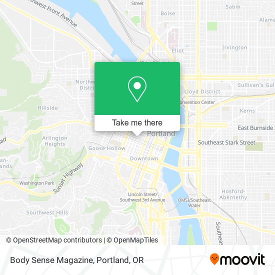 Body Sense Magazine map