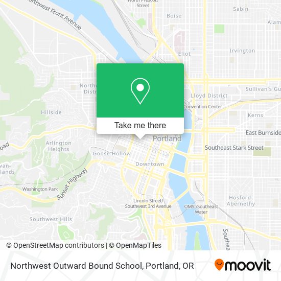 Northwest Outward Bound School map