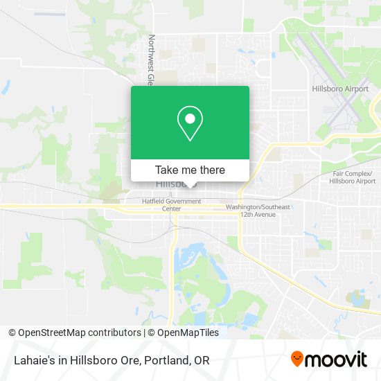 Lahaie's in Hillsboro Ore map