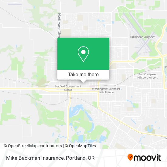 Mapa de Mike Backman Insurance
