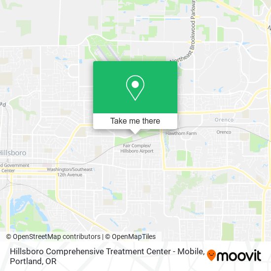 Mapa de Hillsboro Comprehensive Treatment Center - Mobile