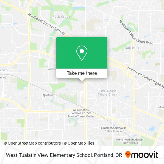 Mapa de West Tualatin View Elementary School