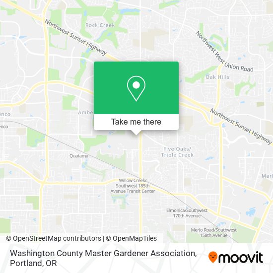 Mapa de Washington County Master Gardener Association