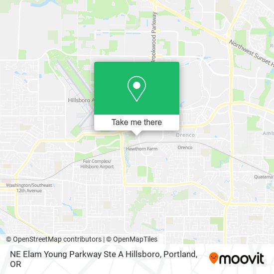 NE Elam Young Parkway Ste A Hillsboro map