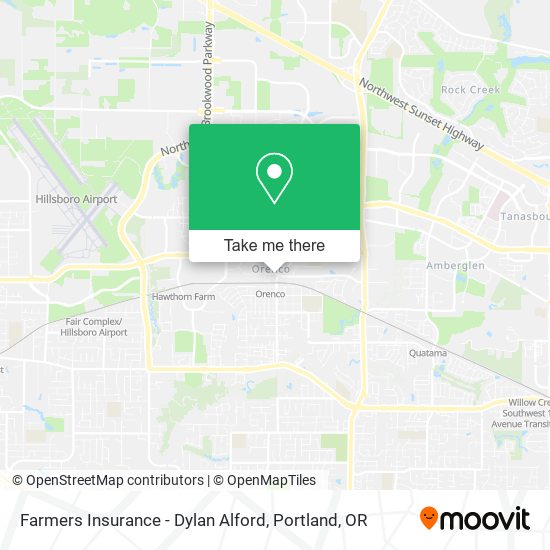 Farmers Insurance - Dylan Alford map