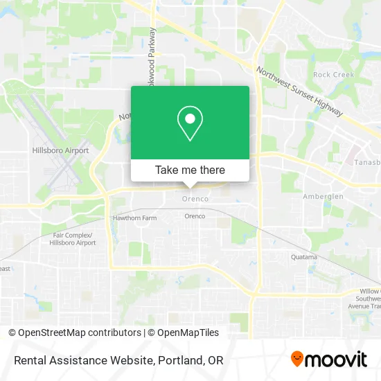 Rental Assistance Website map