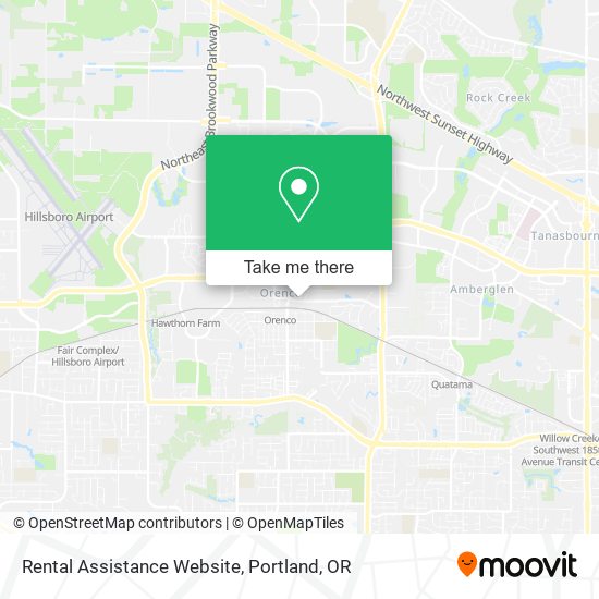 Mapa de Rental Assistance Website