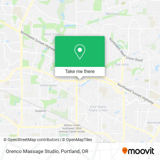 Mapa de Orenco Massage Studio