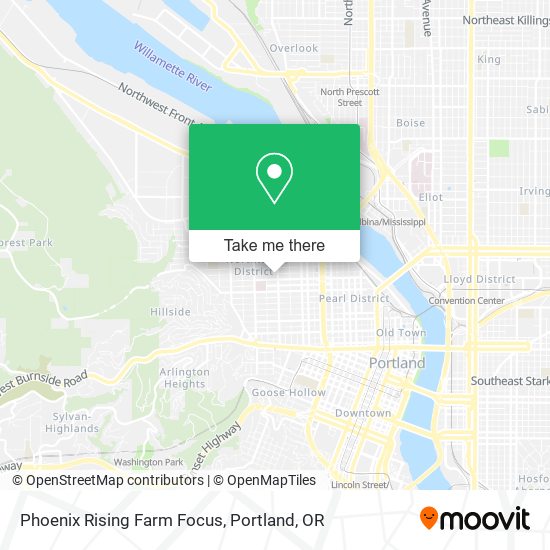 Phoenix Rising Farm Focus map