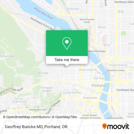 Geoffrey Buncke MD map