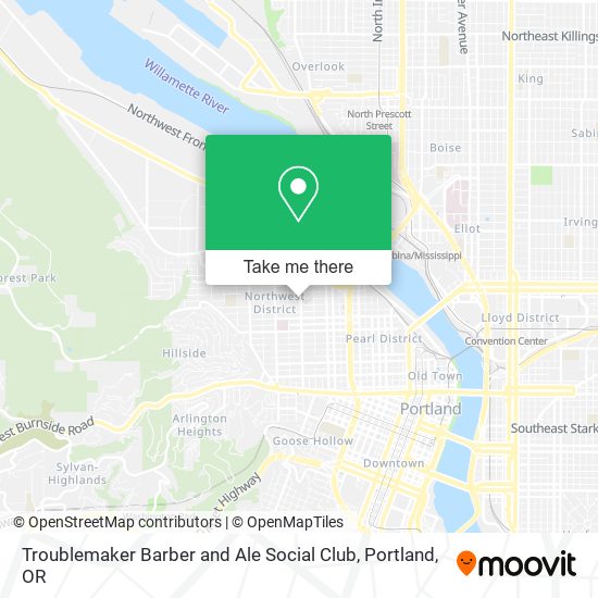 Troublemaker Barber and Ale Social Club map