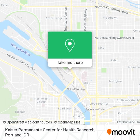 Kaiser Permanente Center for Health Research map