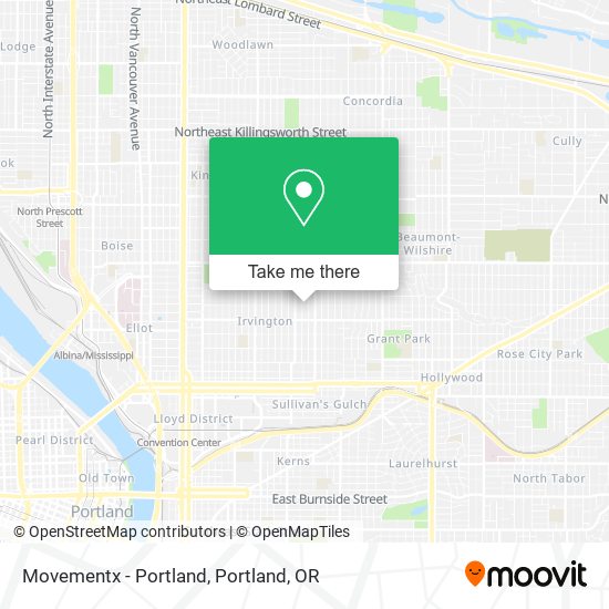 Mapa de Movementx - Portland