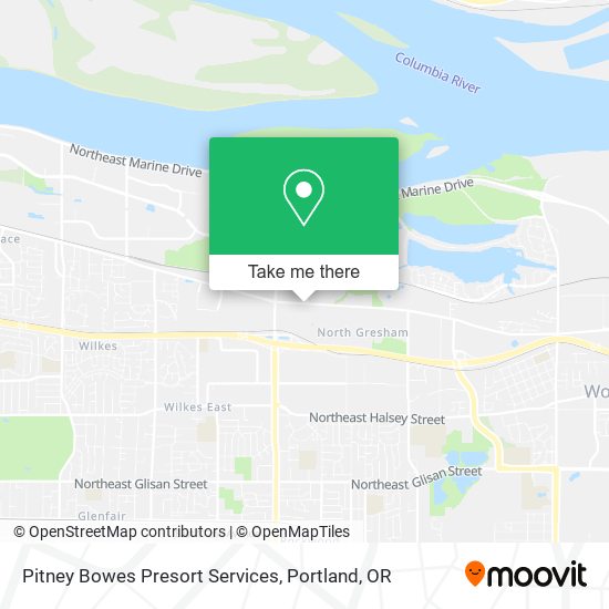 Pitney Bowes Presort Services map