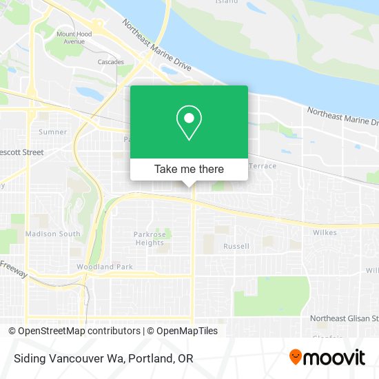 Siding Vancouver Wa map