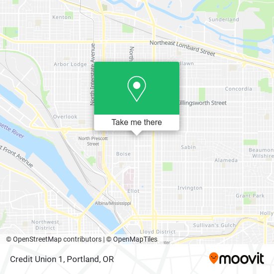 Credit Union 1 map