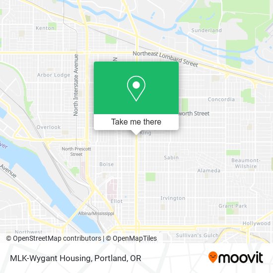 MLK-Wygant Housing map