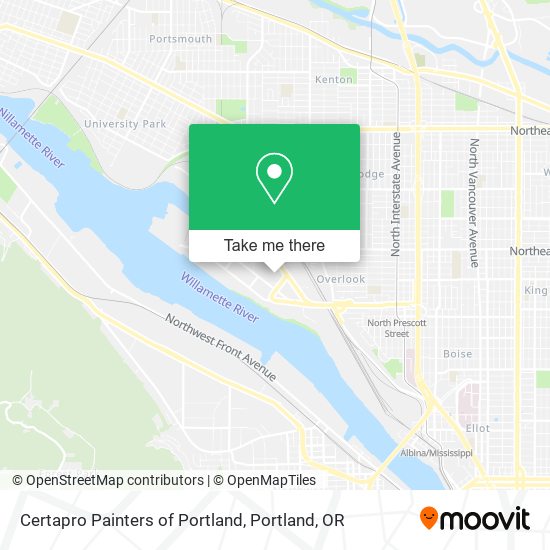Mapa de Certapro Painters of Portland