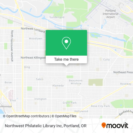 Northwest Philatelic Library Inc map