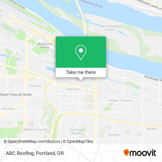 ABC Roofing map