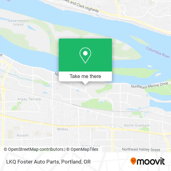 LKQ Foster Auto Parts map