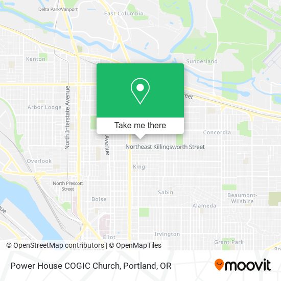 Power House COGIC Church map