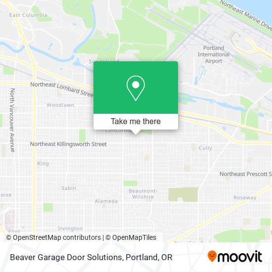 Beaver Garage Door Solutions map