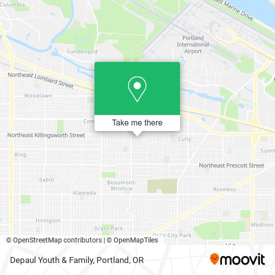 Depaul Youth & Family map
