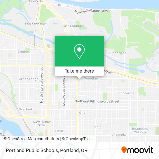 Portland Public Schools map