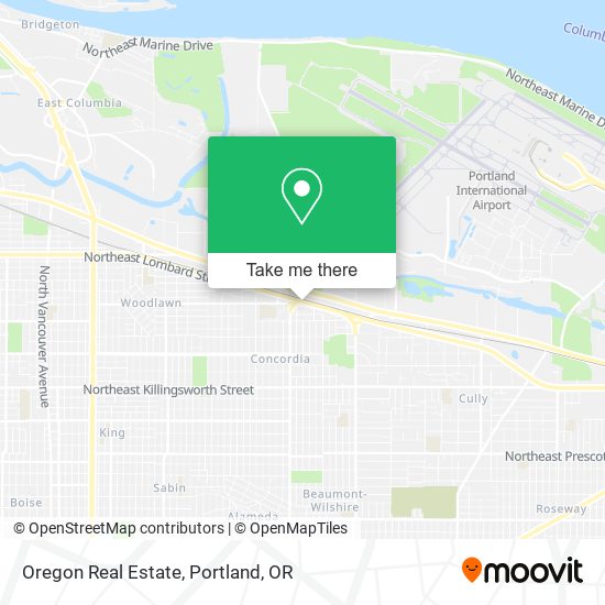 Mapa de Oregon Real Estate