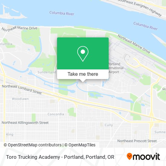 Mapa de Toro Trucking Academy - Portland