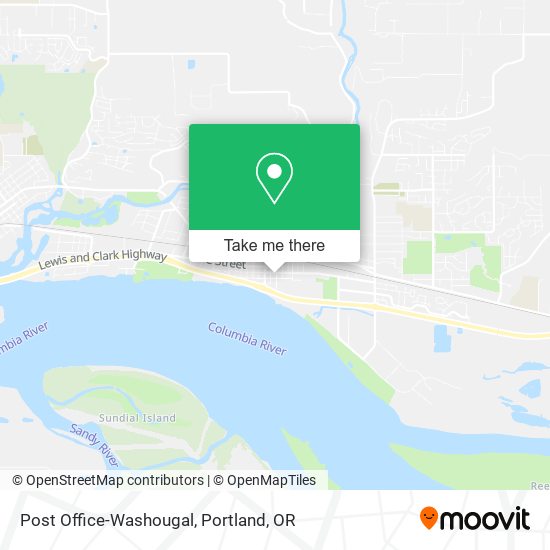 Post Office-Washougal map