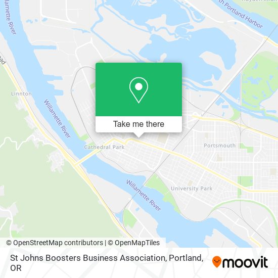 Mapa de St Johns Boosters Business Association