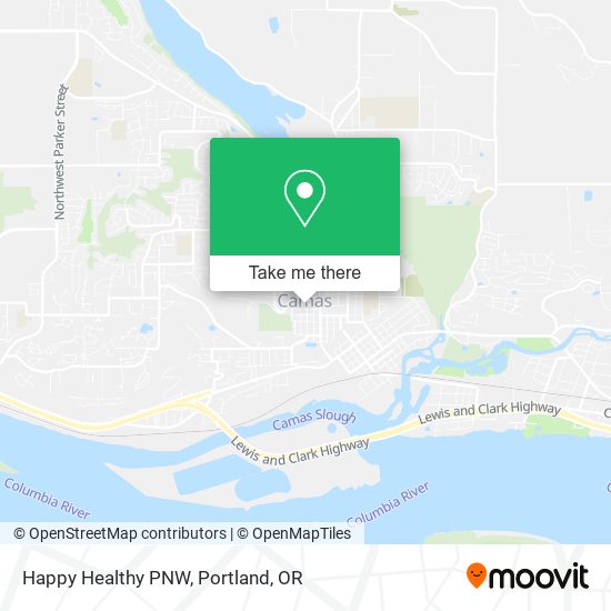 Happy Healthy PNW map