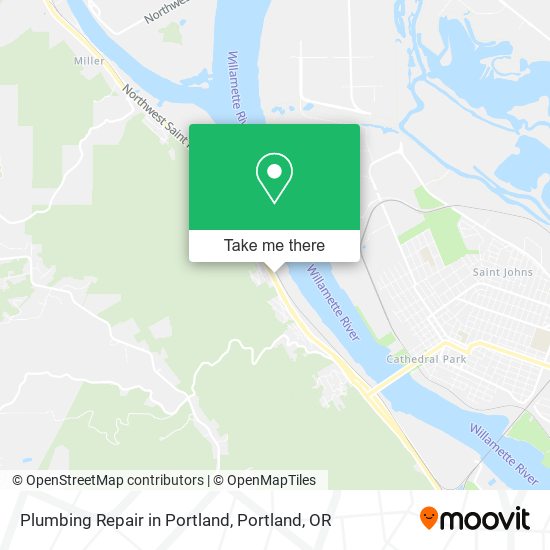 Plumbing Repair in Portland map