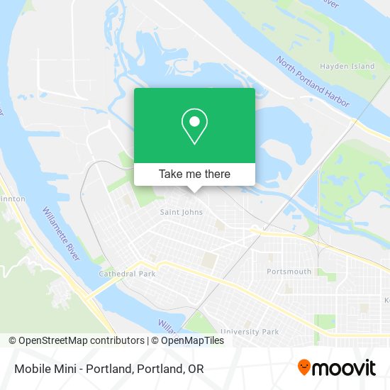 Mobile Mini - Portland map
