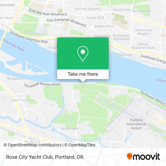 Rose City Yacht Club map